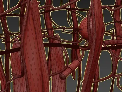 Frozen waterfall by Serip 3D model