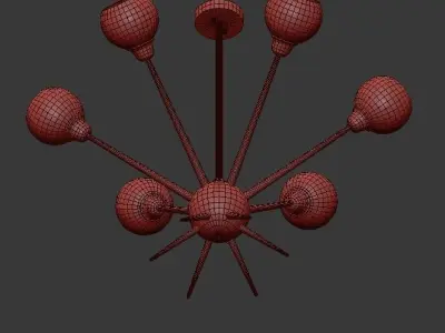 Mace Chandelier 3D model