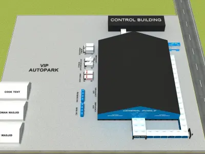 Big Tent Factory Opening Ceremony 3D model