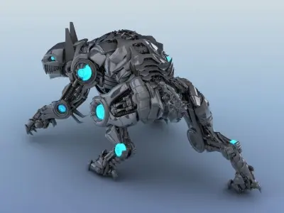 Robot Tiger  3D model