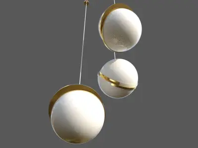 Ball Chandelier 3D model