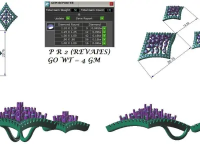 light pendant gold ready to print Free 3D print model