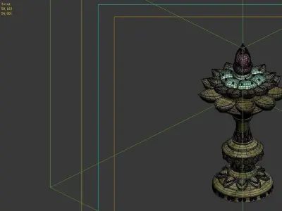 Model - Kaya Buddha Forest Buddha lights Jinlian 3D model