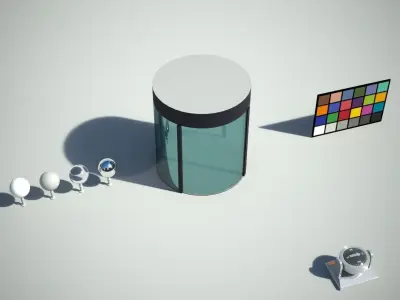 Round Doorway Low-poly 3D model