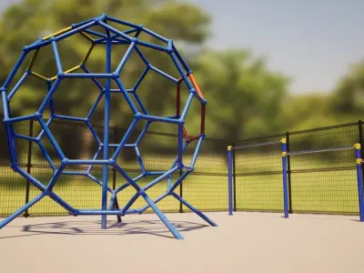 Japanese Playground Pack Low-poly 3D model