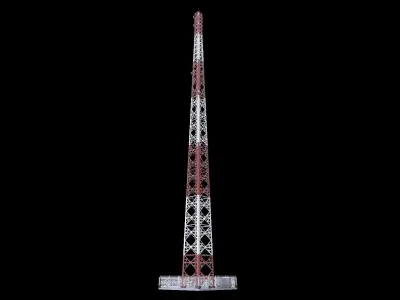 Tower Signal Telecommunication Bts Provider Low-poly 3D model