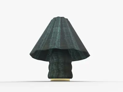 Sutton Rattan Table Lamp 3D model
