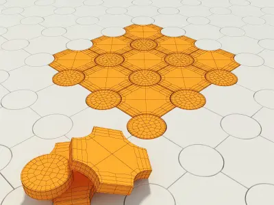 Paving stone 3D model