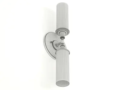 Shades of Light Double Bullet Glass Wall Sconce 3D model