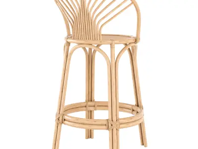 Bungalow Bar Stool 3D model