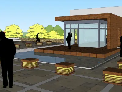 Sketchup Plaza 196 3D model