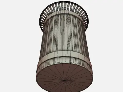 Rubbish Bin - Trash Can Low-poly 3D model