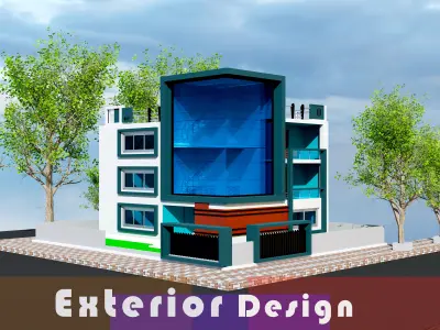 Building exterior design 3D model