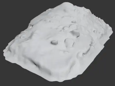 Ultra realistic a Pile of snow 3D model