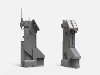 Sci fi antenna 13 3D model