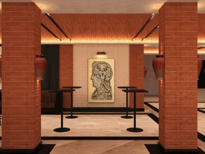 CORONA RENDER - FOYER AND AUDITORIUM 3D model