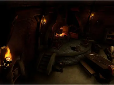 The Forge Low-poly 3D model