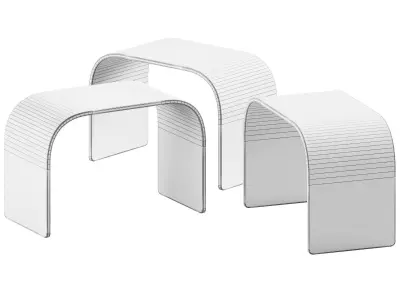 Coffee Table Modulia by Vaghi 3D model