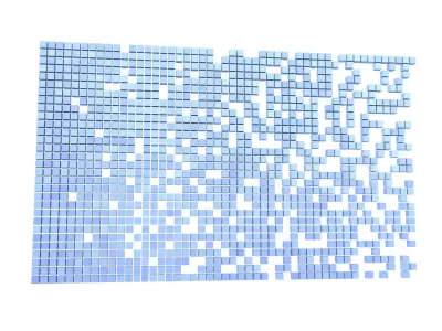 Pixel Composition Background v1 003 Low-poly 3D model