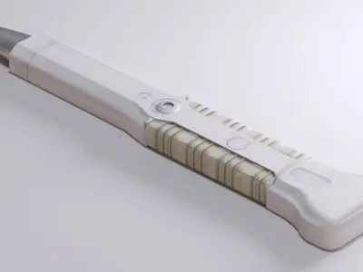 Futuristic Medical Knife Scalpel Weapon Game Ready Lab Tool 3D model