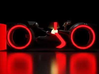 Futuristic Motorcycle 3D model