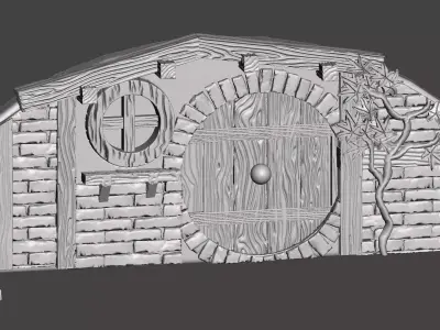 Hobbit House elements 3D print model