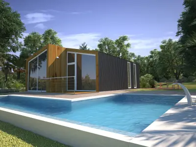 Modular house 3D model