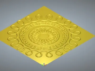 cnc 3d design for wooden and corian 3D print model