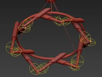 Luciole Chandelier 3D model