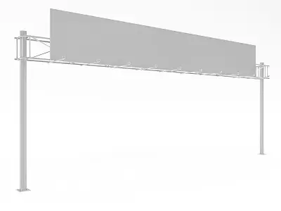 3D Traffic Sign Model 04 Low-poly 3D model