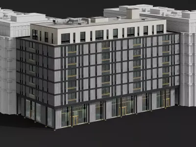 Archmodels vol 304 -  medium-sized modern city buildings 3D model