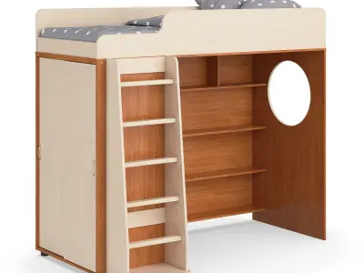 Legenda K05 with LP04 kids modular bed 3D model