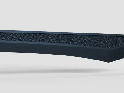 katana snake skin texture 3D print model  3D print model