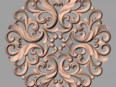 Artcam 3D relief STL models for CNC woodworking E138 3D model
