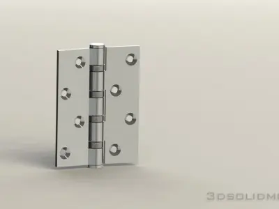 Hinge for large door 3D model