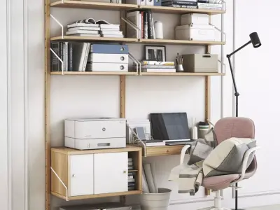 Office workplace 25 3D model