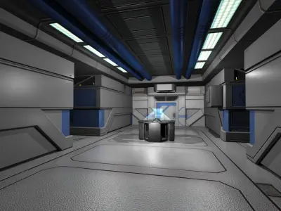 Sci Fi Level Builder Low-poly 3D model