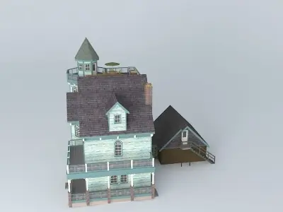Leon Gothic House Free 3D model