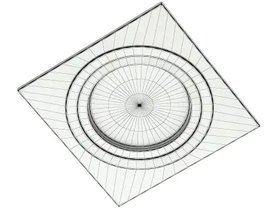 Black Halogen Light 3D Model 3D model