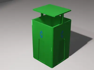Trash Can 3D Model 3D model