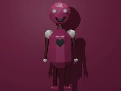 Cuterobot ---LOL 245 Low-poly 3D model