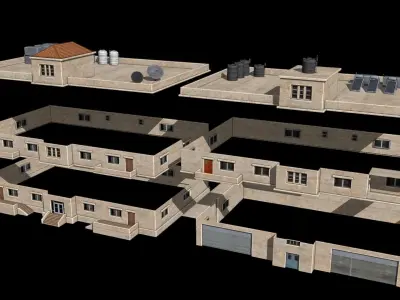 middle east buildings 4 3D model