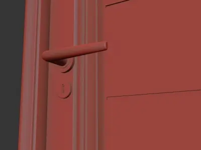 MAIN DOOR - OBLAK Free 3D model