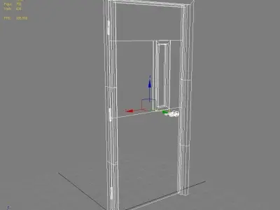 Door 10 Office Low-poly 3D model