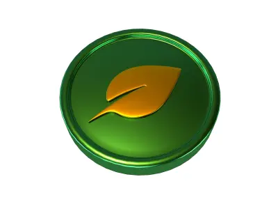 Chia Coin v3 006 Low-poly 3D model