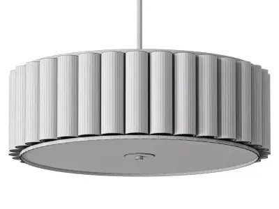 Pleated Drum Shaded Chandelier 3D model