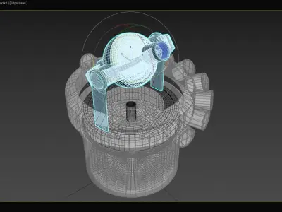 LArendsian Solar and Lunar Photovoltaic Collector - Concept 3D print model