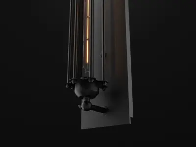 Industrial wall lamp 3D model
