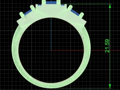 Jewelry ring 354 3D print model