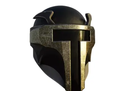 Old Deathwatch Helmet Low-poly 3D model